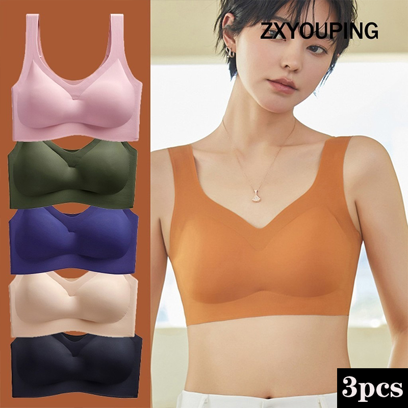 Underwire Bra Padded - Bra olahraga seksi, 3 buah, Bra