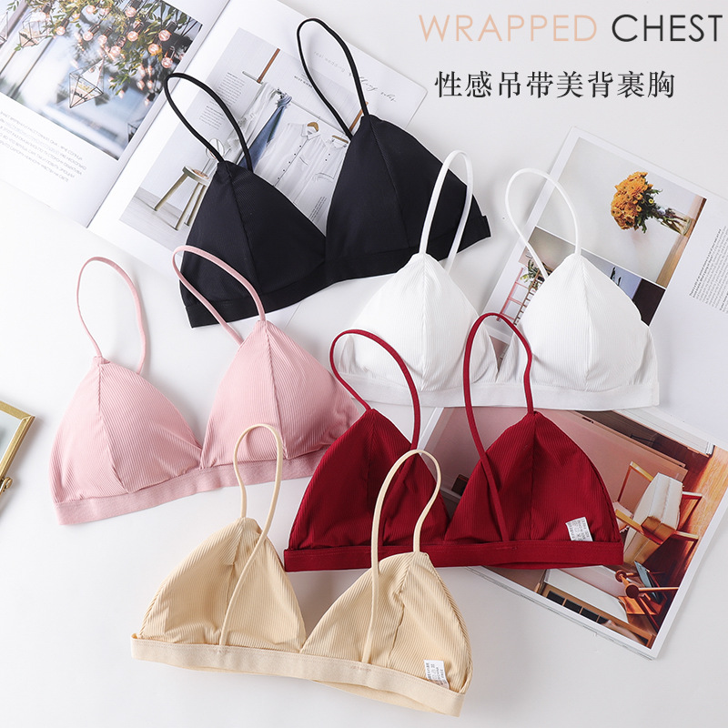 Pakaian dalam Lingerie seksi 3 - Lace Bralette Set ulasan dan harga